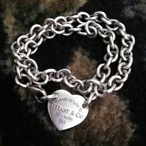 Silver Tiffany & Co. Heart Chain
